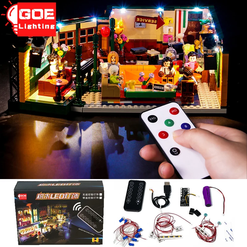 

GOELIGHTING Brand LED Light Up Kit For Lego 21319 For City Friends Cafe Apartment House Blocks Lamp Set Toys(Only Light Group)