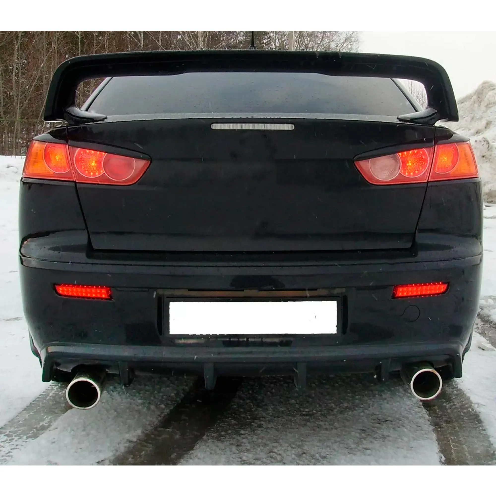 Бампер evo style 2 lancer 10. Бампер 6410а826. Двойной выхлоп лансер 10. Накладка на задний бампер mitsubishi lancer 10. Бампер задний lancer x.