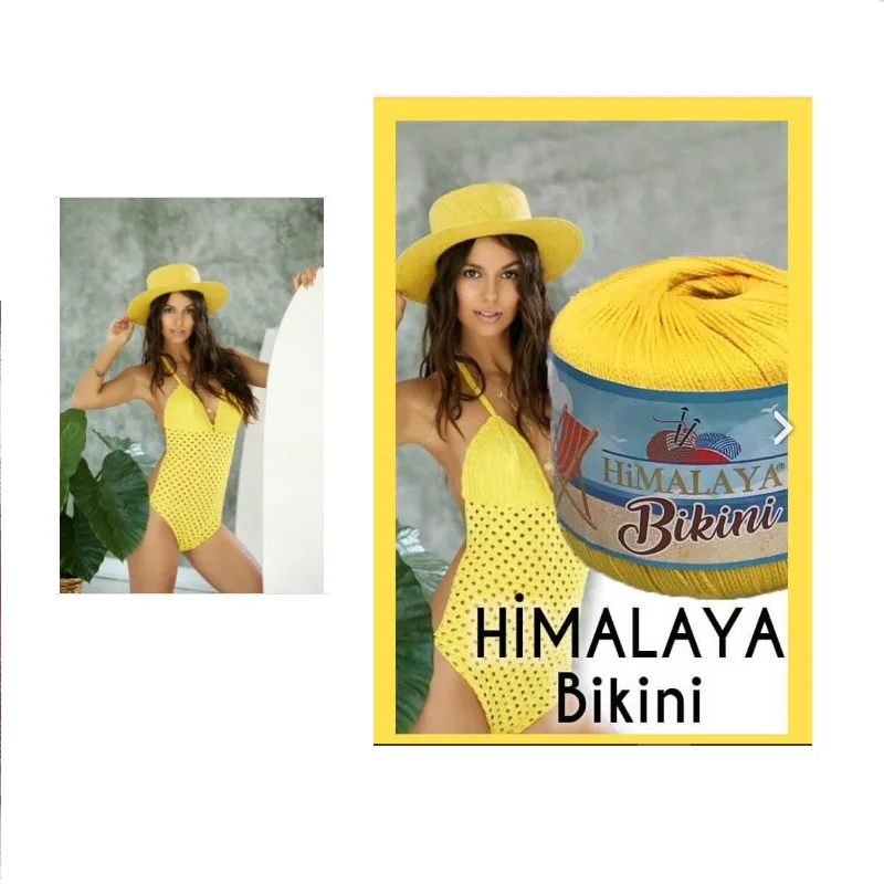 Himalaya Bikini Yarn %100Polyamid 5x50gr-165m Crochet Knitting Summer Mayokini Pareo Dress Shorts Blouse Lace | Дом и сад