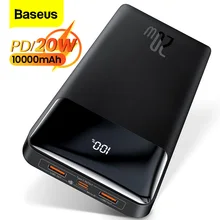 Baseus PD 20W Power Bank 10000mAh Portable Charger External Battery 10000 Fast Charging Powerbank For iPhone Xiaomi mi Poverbank