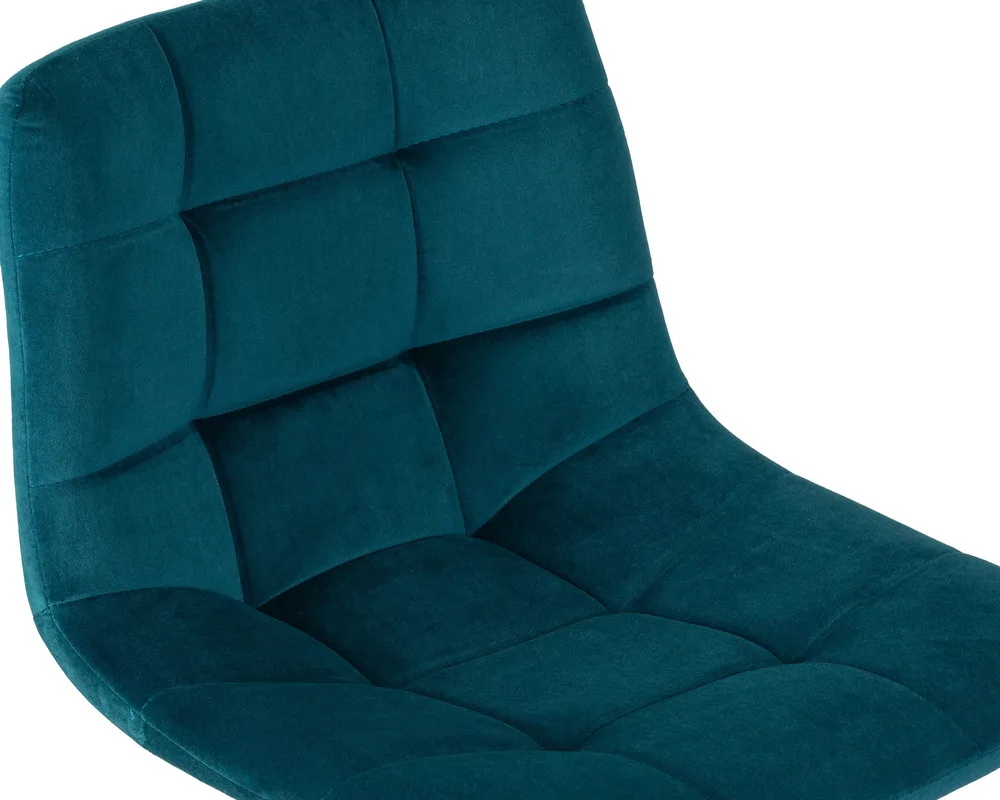 Набор барных стульев из 2 предметов велюр ножка сталь регулируемое вращающееся