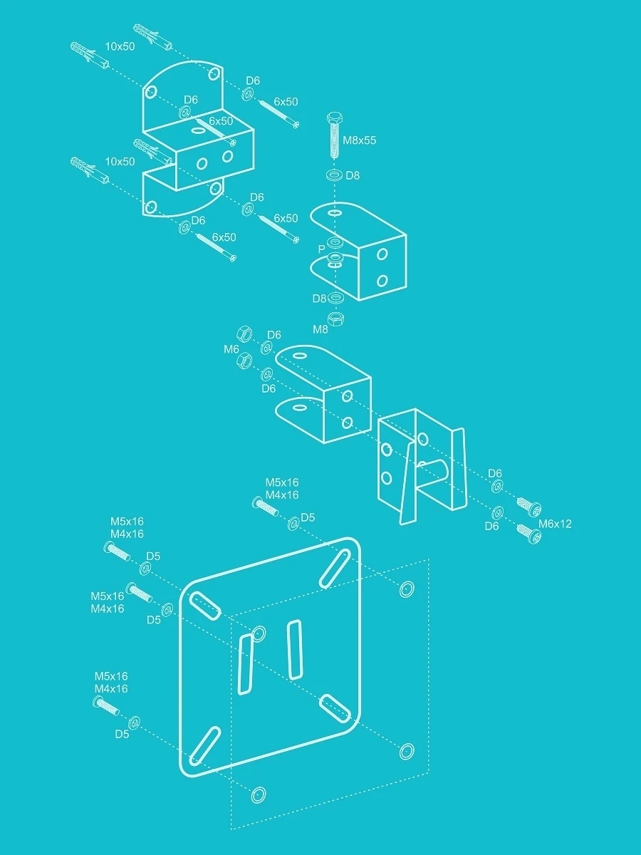 Кронштейн для телевизора настенный Поворотный 20кг 10-32 Absolute Comfort. Держатель vesa. |