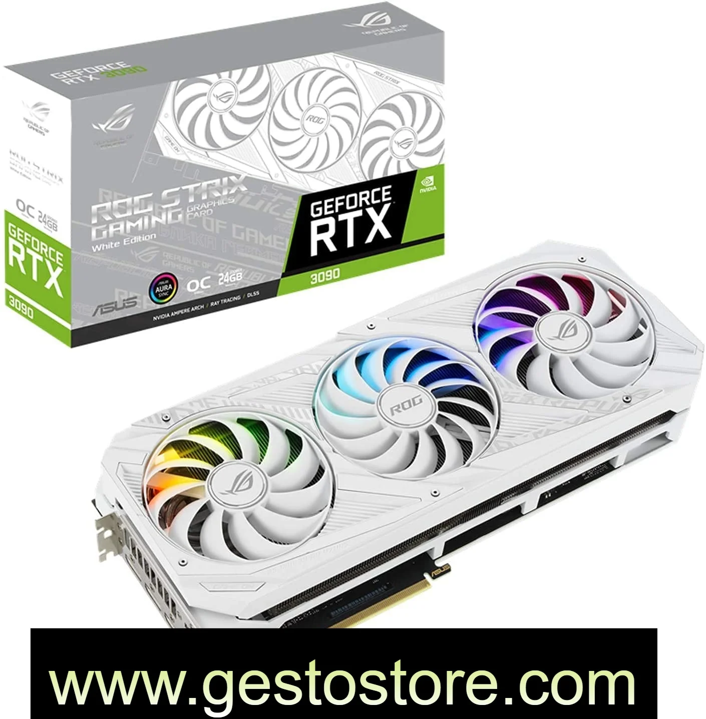 

Asus ROG Strix GeForce RTX 3090 White OC Edition 24 GB GDDR6X