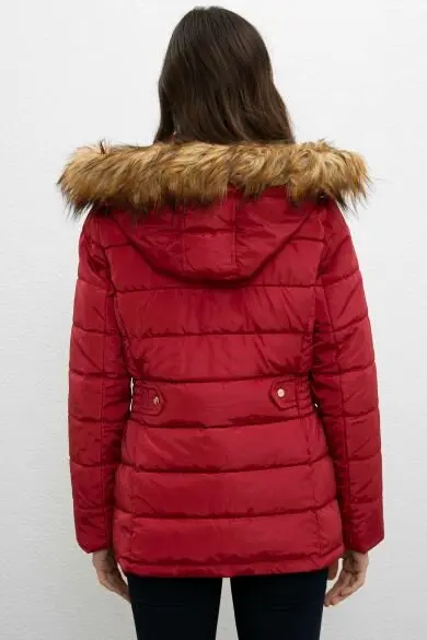 U.S. POLO ASSN. Бордо Стандартный пальто | Женская одежда