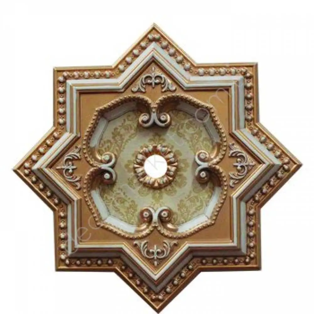 

DECOGOLD Decorative Star Design Bronze Colored Ceiling Medallion 60x60cm