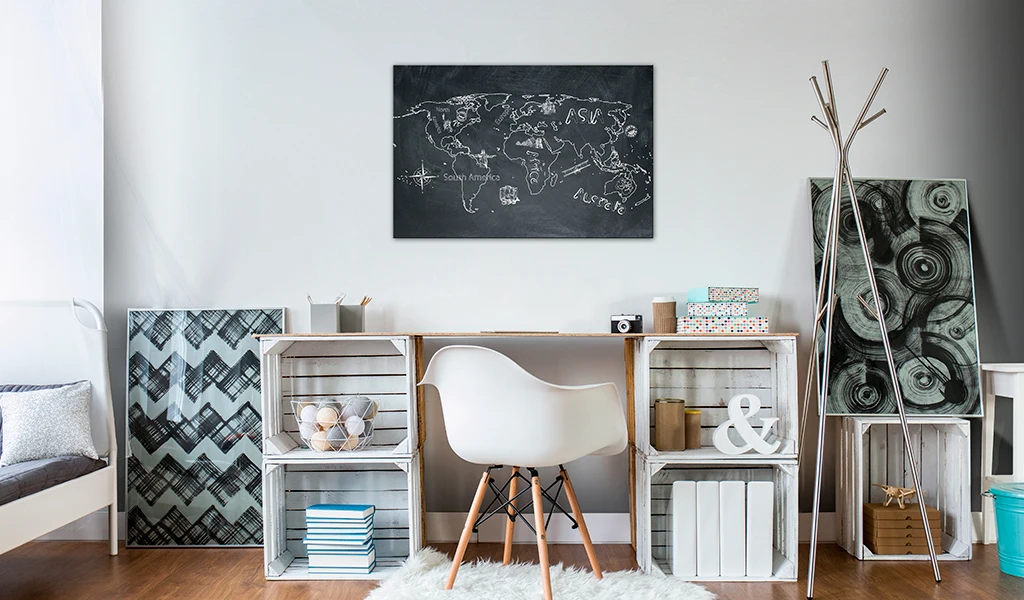 Фотографии пробкового путешествия расширяет ум [пробковая карта] 120x80