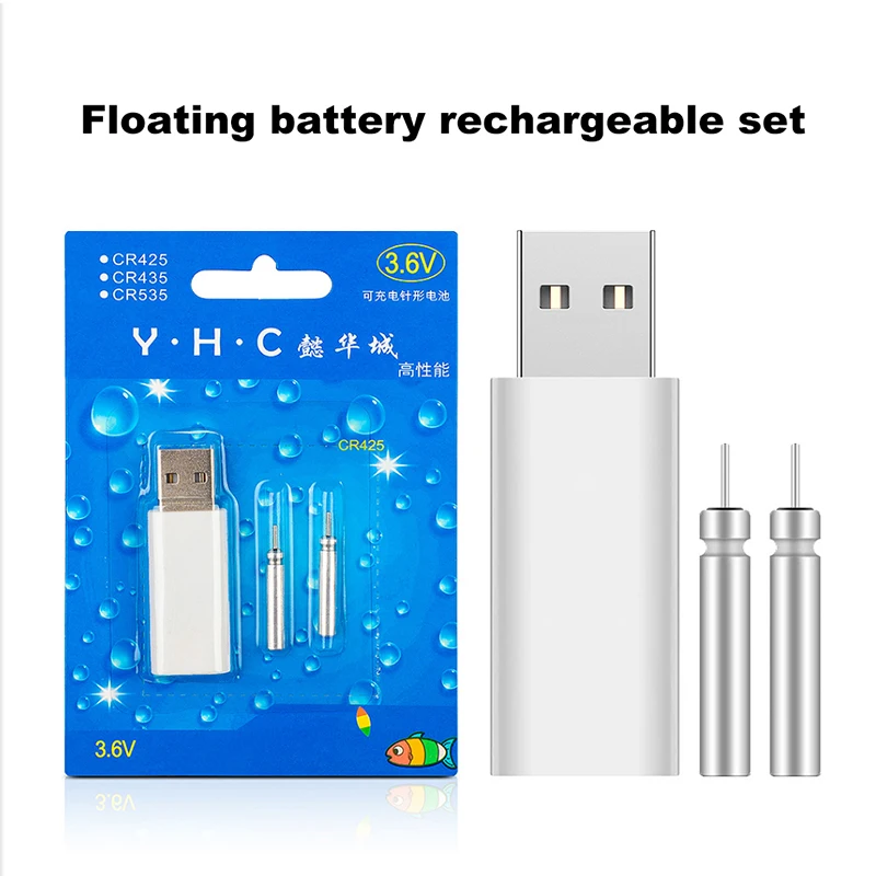 JiuYu аккумуляторная батарея CR425 USB зарядное устройство для электронной рыбалки