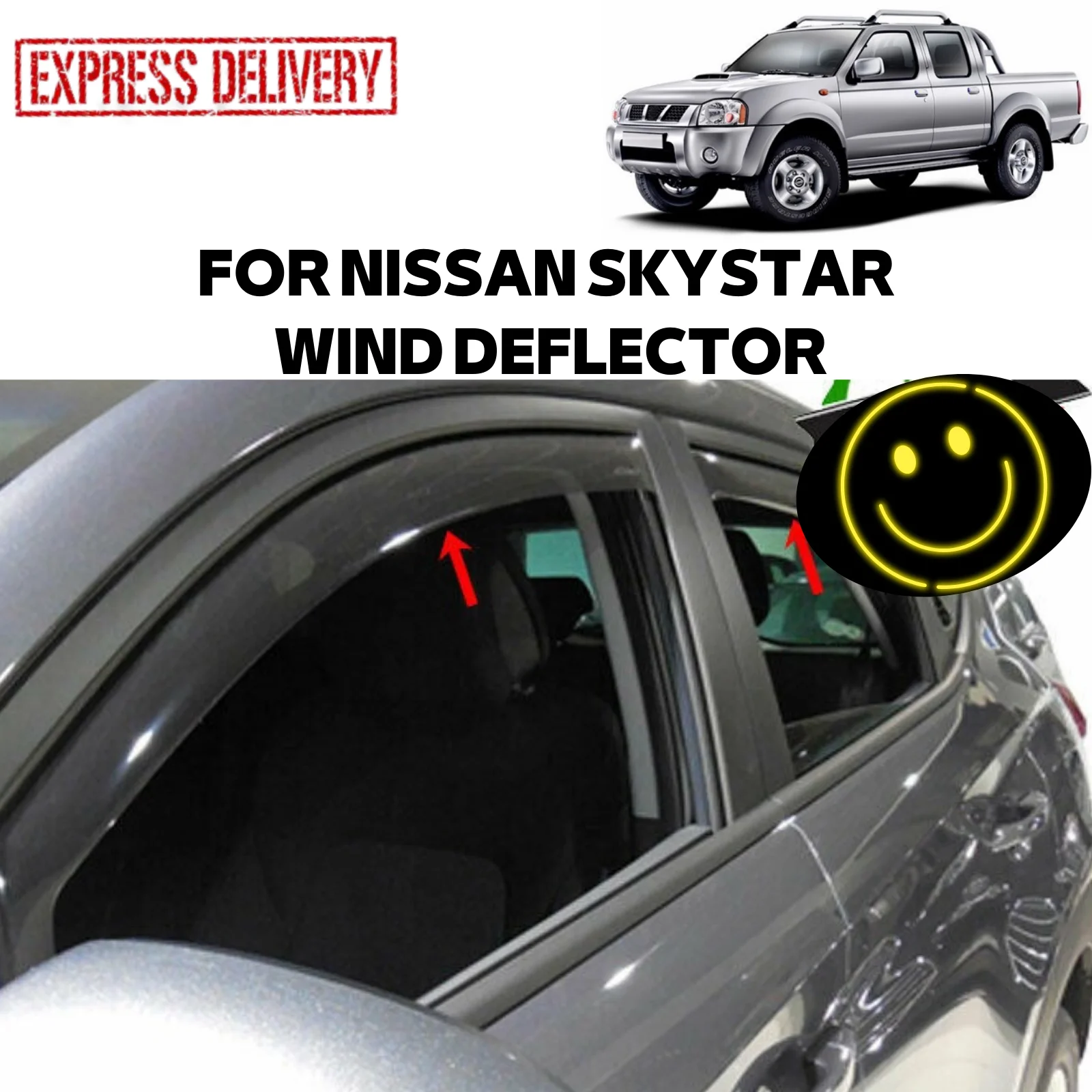 

FOR NISSAN PICK-UP of the SKYSTAR 1999-2006 GLASS RÜZGARLIĞI MUGEN 4 PIECE CAR RAIN PROTECTION ACCESSORY DOOR REPLACEMENT PARÇA