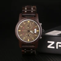 premium fashion wood watch men top brand sport watches mens clock casual military chronograph quartz wooden wristwatch