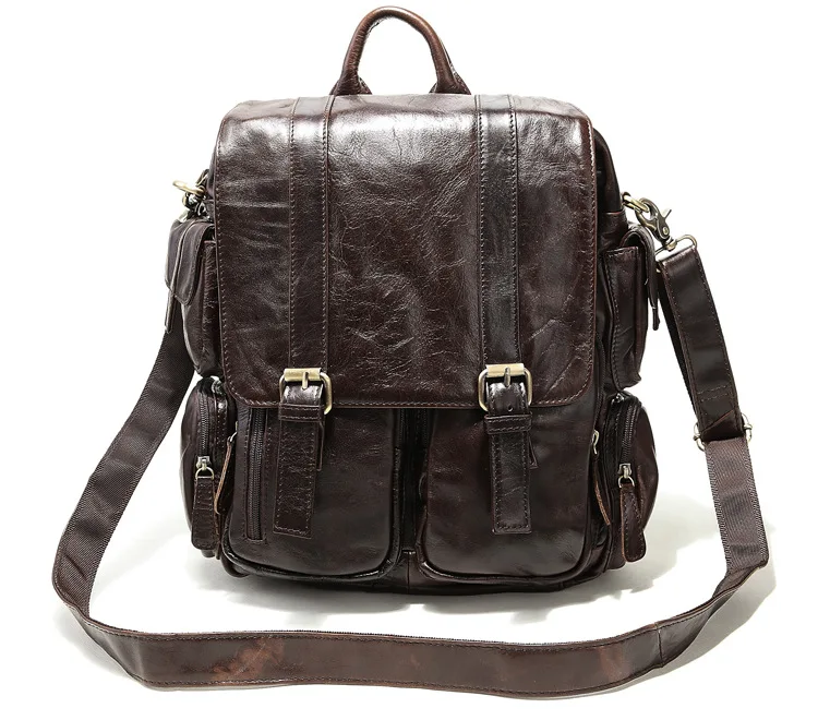 

New Genuine Leather Women Backpack Bags Laptop Bag England Style Leather Men Backpacks For College Preppy Style School Backpacks