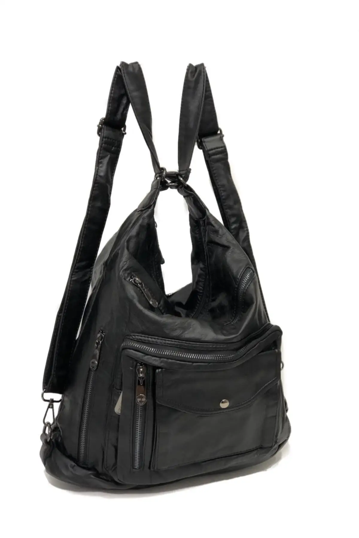 Кожаный рюкзак и сумка на руку 2020 модная женская с несколькими отделениями для