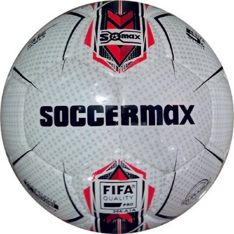 Футбольный мяч премиум класса Vertex Soccermax черный белый красный размер 5 оригинал
