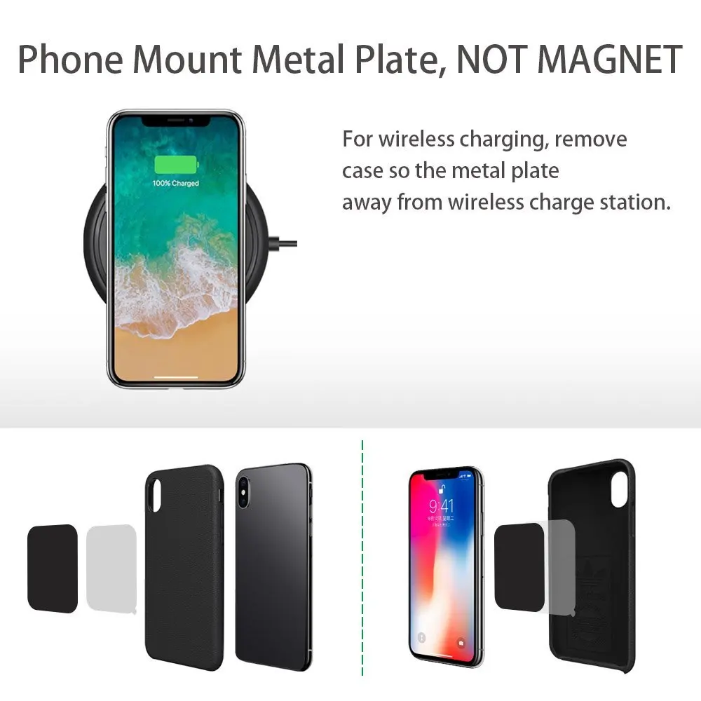 Универсальная Магнитная металлическая пластина с автомобильным подшипником