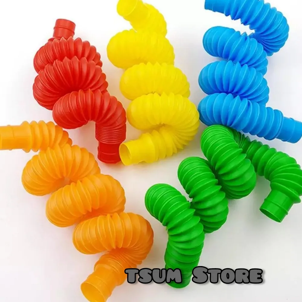 Tubes antistress medium 6 pieces 20 cm for adults and children pop tube pipe tubes popsocket toy | Игрушки и хобби