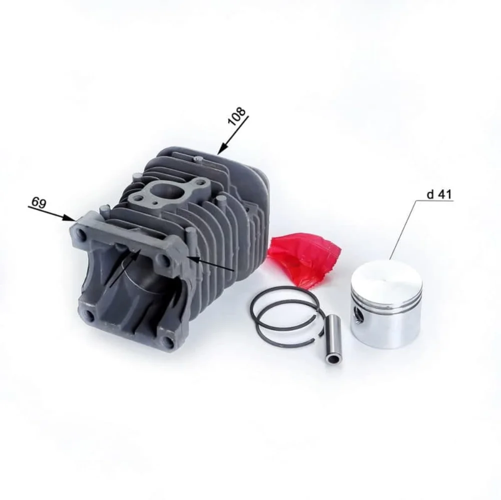 Цилиндро-поршневая группа в сборе (D поршня 41 мм) подходит для бензопил ПАРТНЁР 350