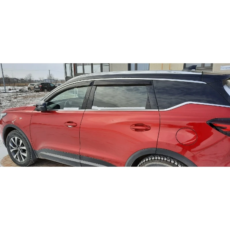 Дефлекторы окон Cobra Tuning C22120 на авто Chery Tiggo 7 Pro 2020- н.в. 4 шт./комп. ветровики от дождя