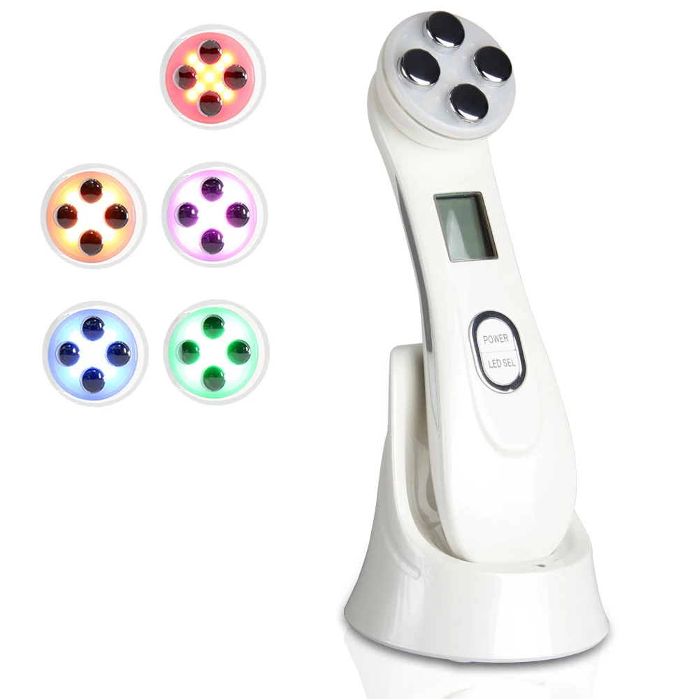 RF Radio Frequency Electroporation Anti-wrinkle And Firming 7 Colors Skin Face Beauty Machine