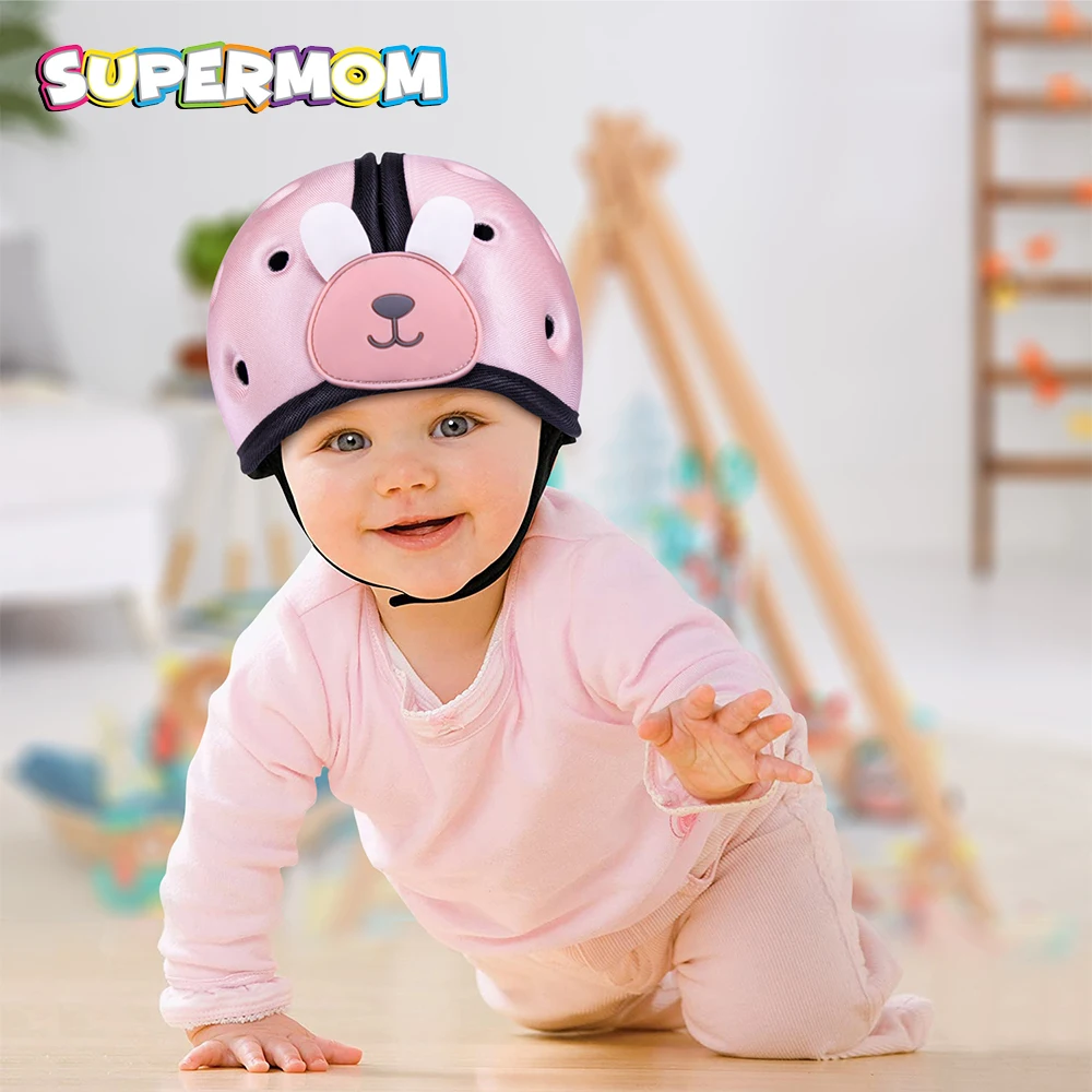 

Baby Protection Baby Hat Adjustable Baby Helmet Learn To Walk Soft Safety Toddler Children's Cap Breathable Anti Collision Hat
