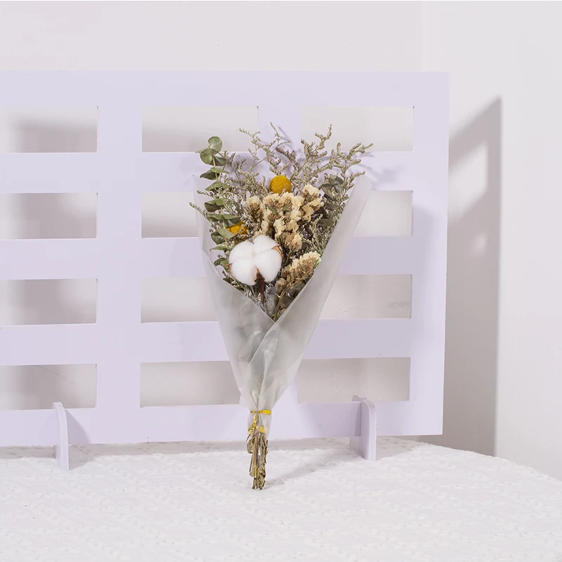 Хлопковая Роза ромашка зайчик хвост пампасы трава сушеные цветы свадебная