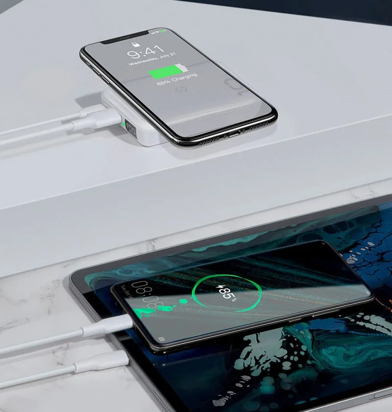 Внешний аккумулятор с беспроводной зарядкой Baseus Mini S Bracket 10W 10000mAh 18W Чёрный |