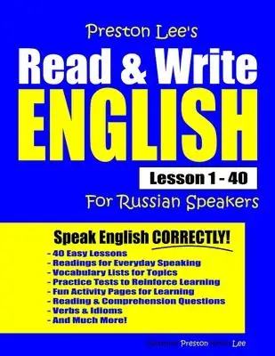

Престон ли's чтение и письмо на английском языке Урок 1 - 40 для русских динамиков, языковое обучение и обучение, ELT: Learning