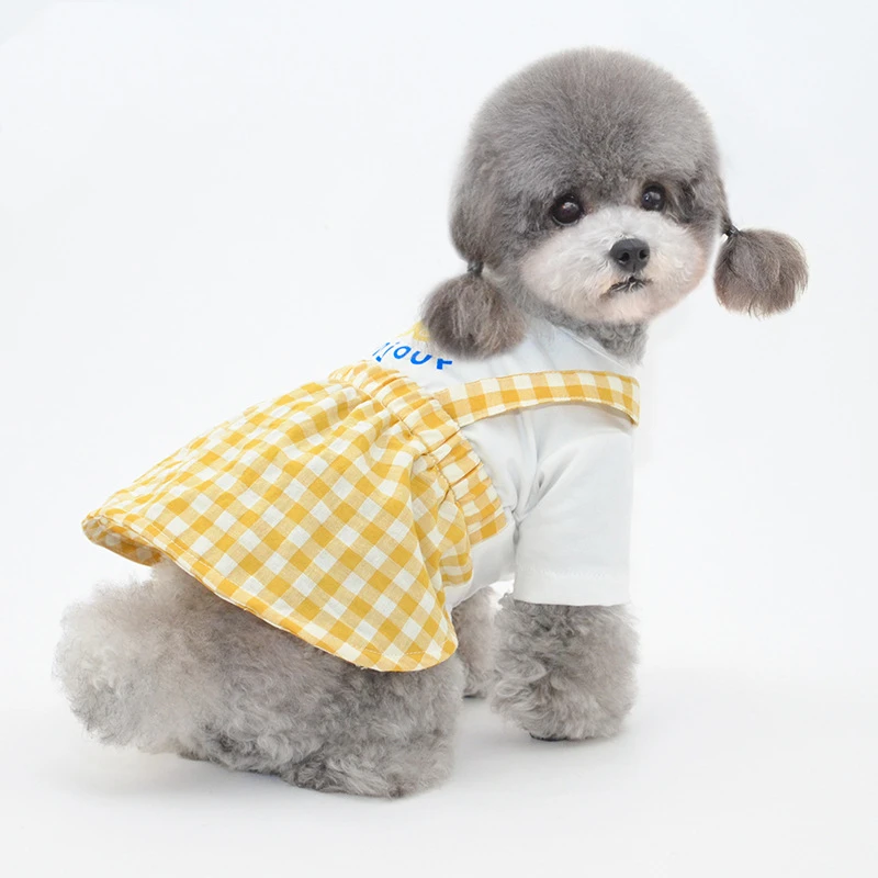 

Pet Clothes Fresh Flowers Princess Dog Gallus Vest Dress Cat Dresses Skirt Small Dog Kitten Puppy Pet Suppliers