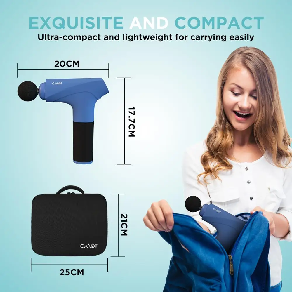 CAHOT портативный массажер для мышц тренажерный зал фитнес расслабления Fascia Gun 3