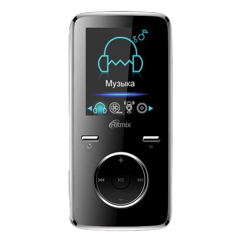 MP3 плеер RITMIX RF 4950 4Gb Black (Память 4 Гб + MicroSD ЖК дисплей 20 20000 Гц Li Ion 170 мАч)|MP3-плееры| |