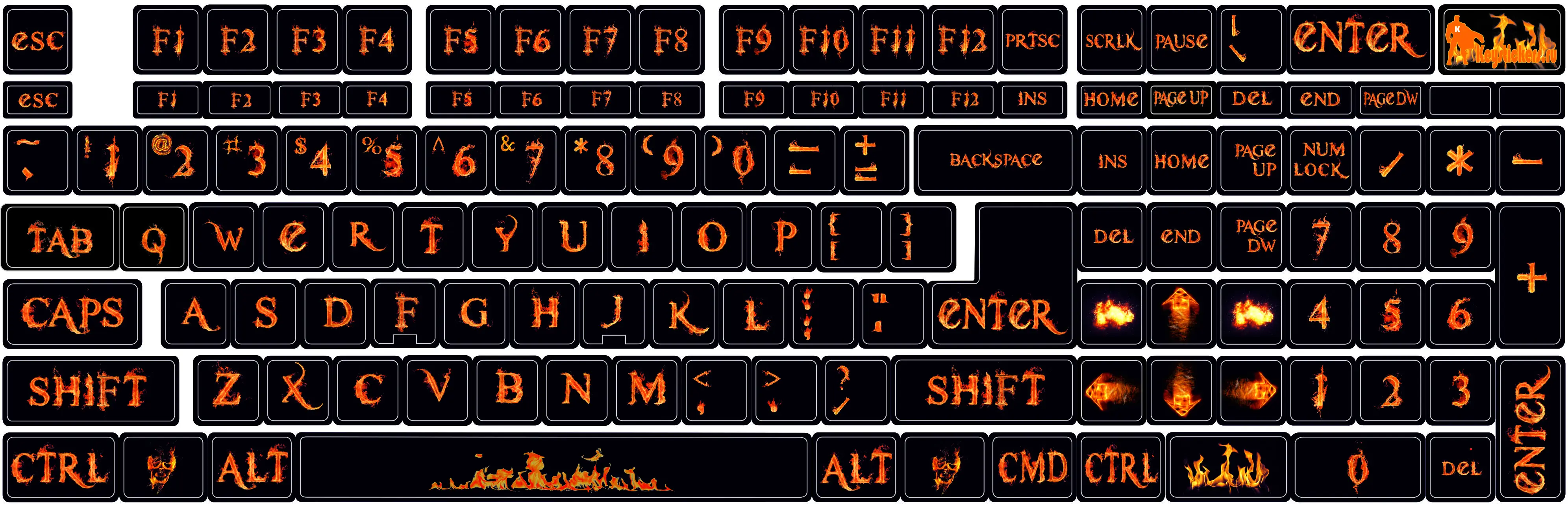 универсальные буквы. пусеты с буквами. наклейка для клавиатуры черная. клавиатура в огне. световые буквы.