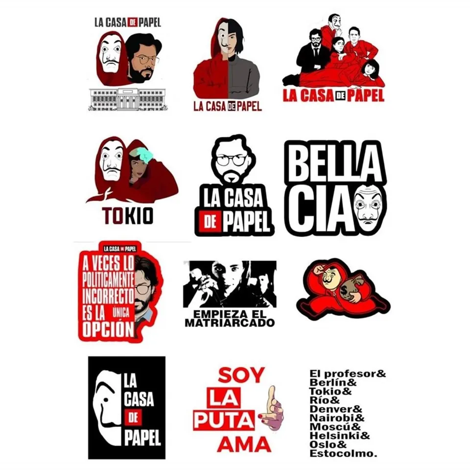 

La Casa Papel Sticker Seti