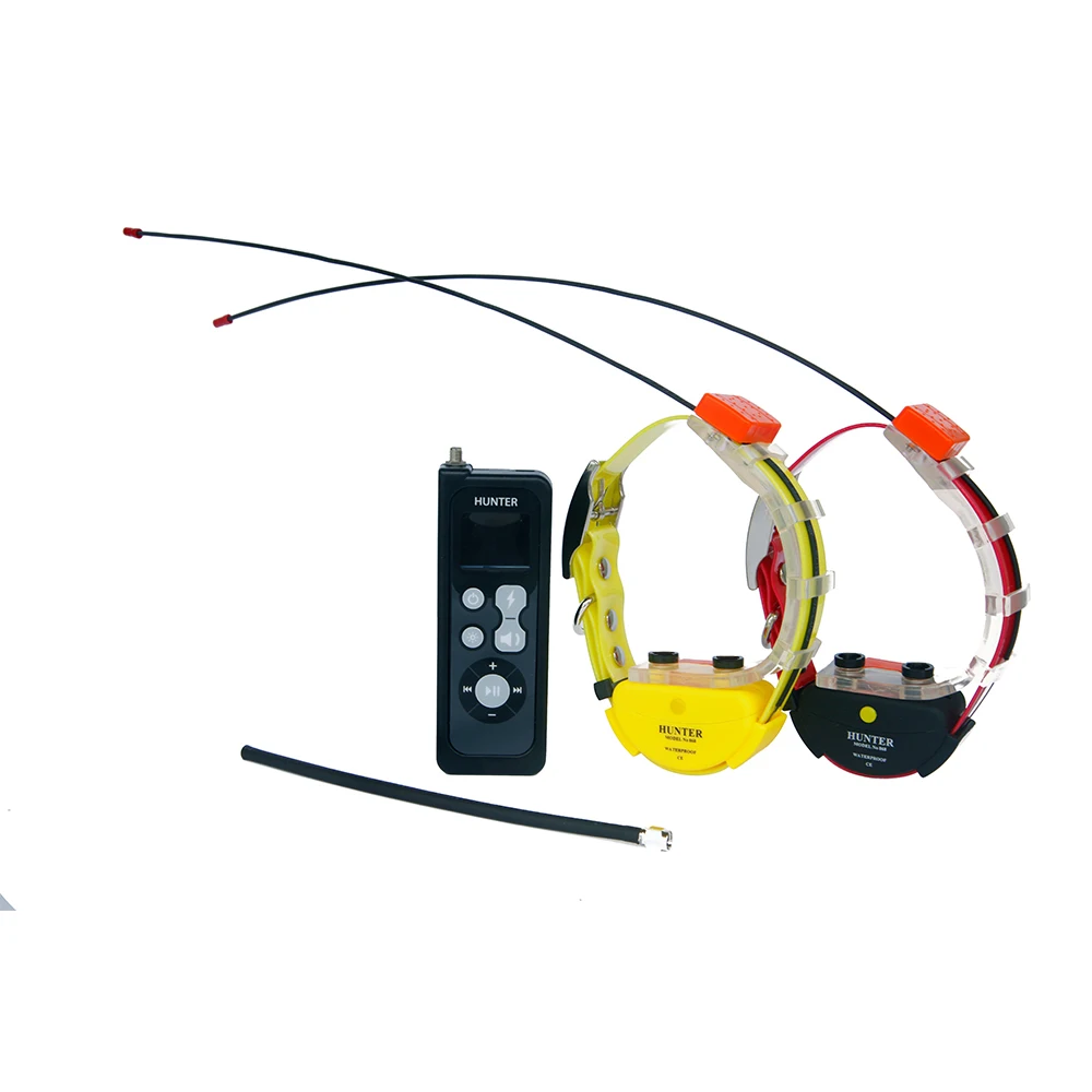 Collar rastreador GPS impermeable, alcance de hasta 25Km, sin tarjeta SIM, para 2 perros, GPS25002-2