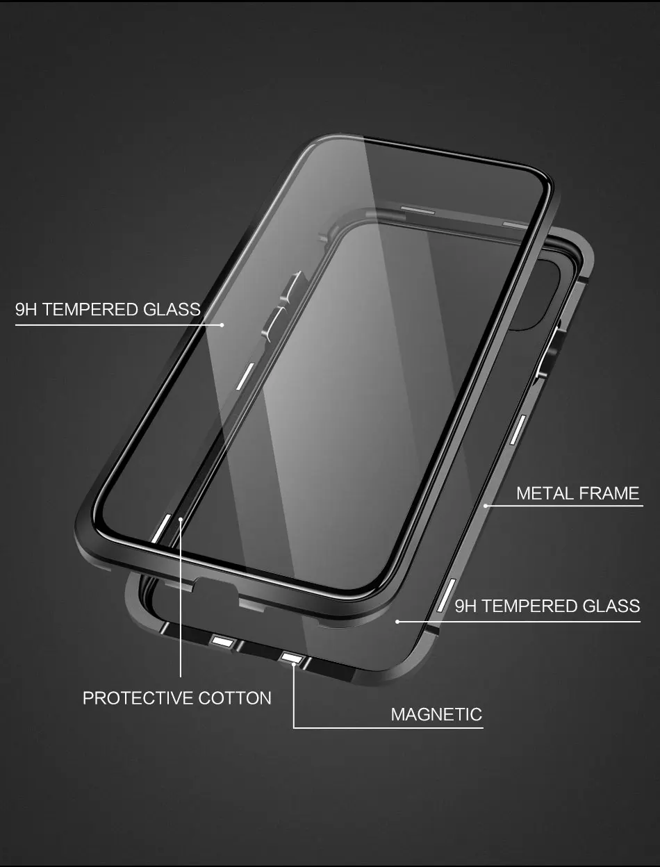 Чехол KISS на магните для samsung A50 A70 A20 A30 S10 S9 S8, чехол из закаленного стекла для samsung S10 Plus, Магнитный чехол