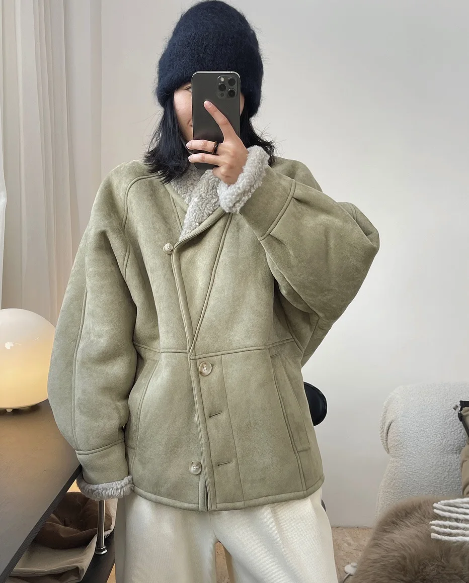 woman warm winter coat