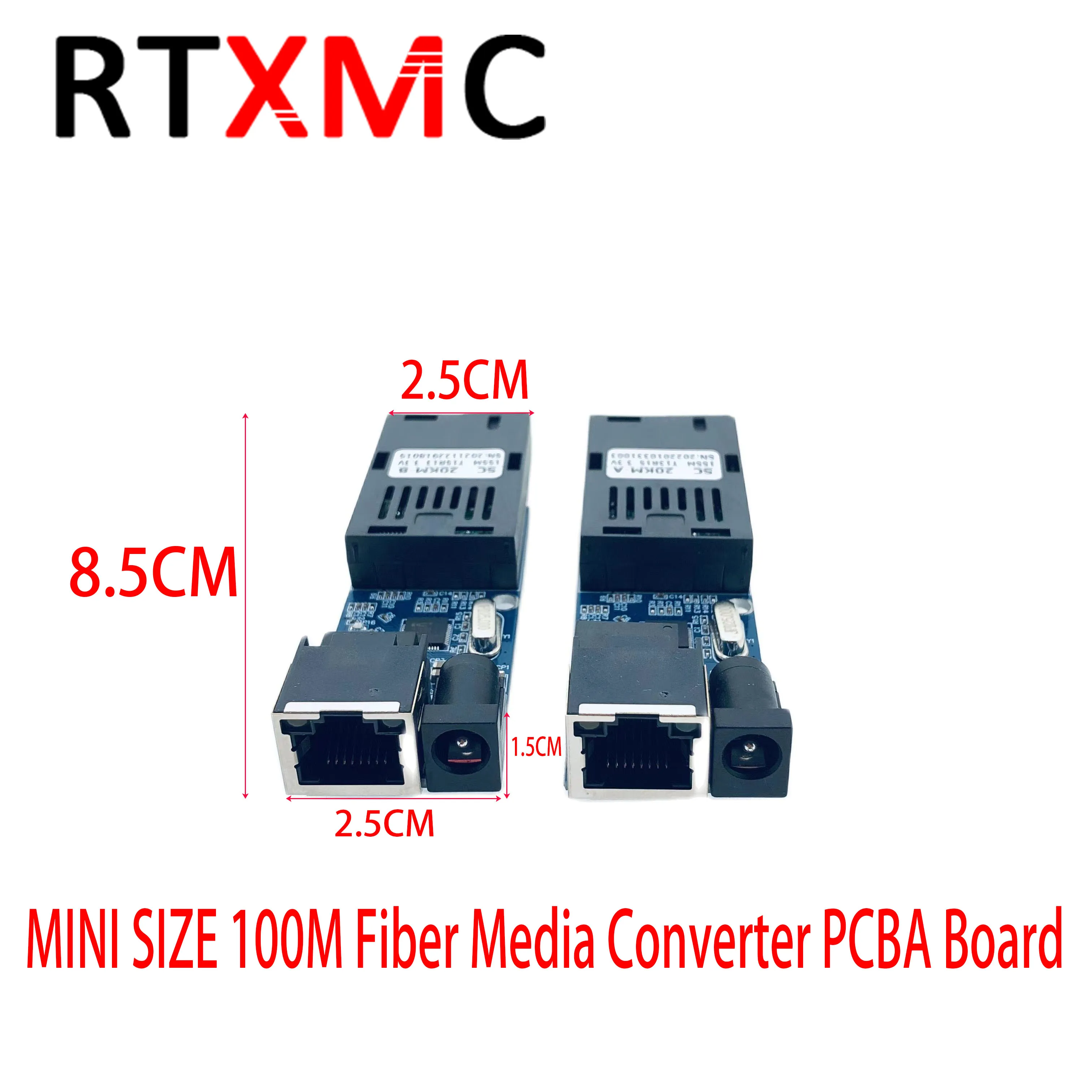 10 пар PCBA MINI Размер 10/100 Мбит/с плата 1F1E Ethernet трансивер 1SC 1RJ4 5 портов волоконный