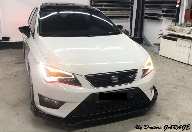 Накладка на передний бампер для Seat Leon 2013 2014 2015 2016 2017 2018 2019 губа универсальный