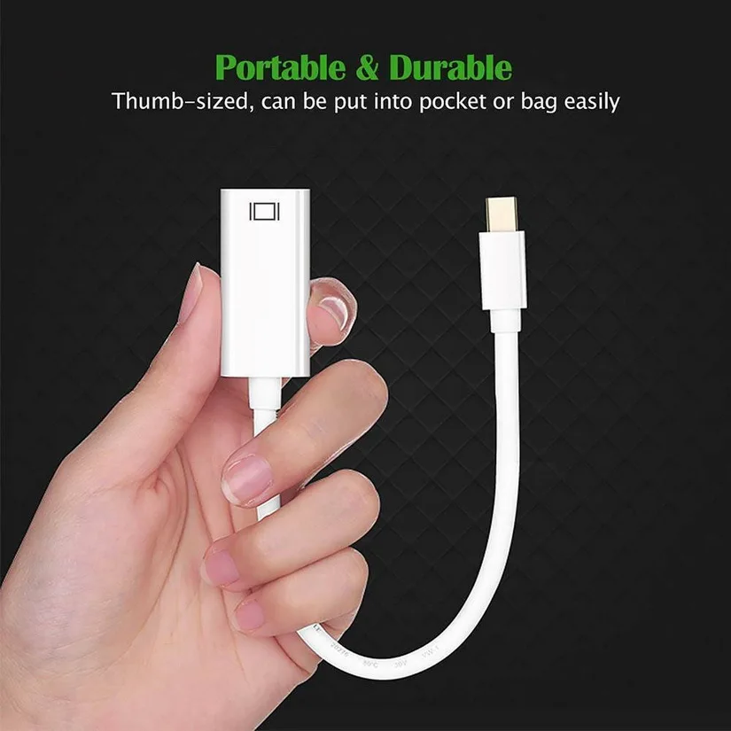 Оптовая продажа адаптер Mini DisplayPort DP Thunderbolt-HDMI для MacBook Pro Air Mac iMac AU 10 шт. | Компьютеры