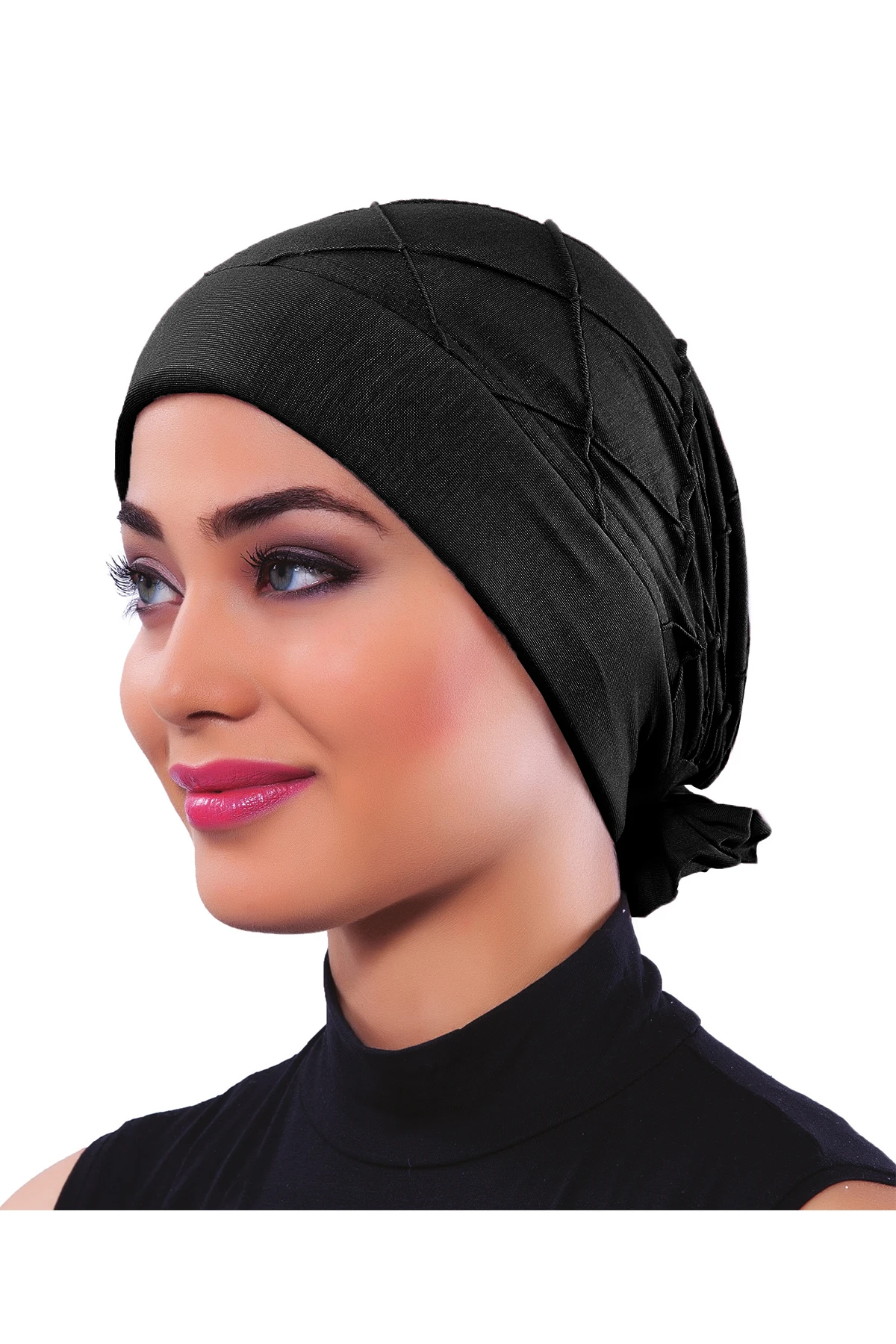 2022 New Fashion Bamboo Ribbed Ready Made Turban Hijab Bonnet Scarf Cancer Cap Special Women Product Beret Bandana Shawl Muslim  Chemo All Season Pearl Bead
