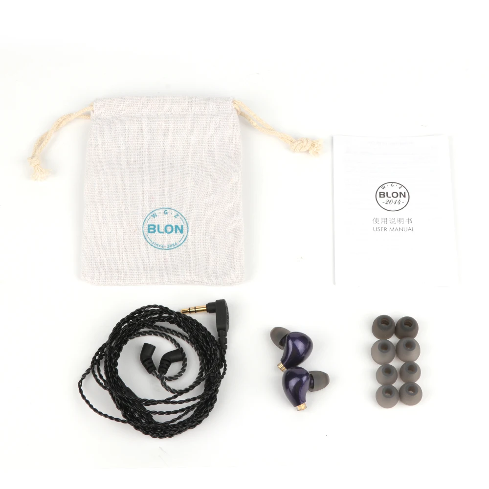 BLON BL03 HiFi 10mm Carbon Diaphragm Dynamic Driver In-Ear Earphone IEM with 0.78mm 2pin Detachable Cable