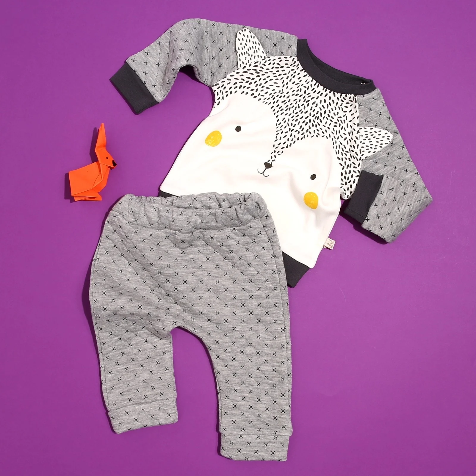 Ebebek/Mymio толстовка с брюками для маленьких мальчиков изображением маленькой белки