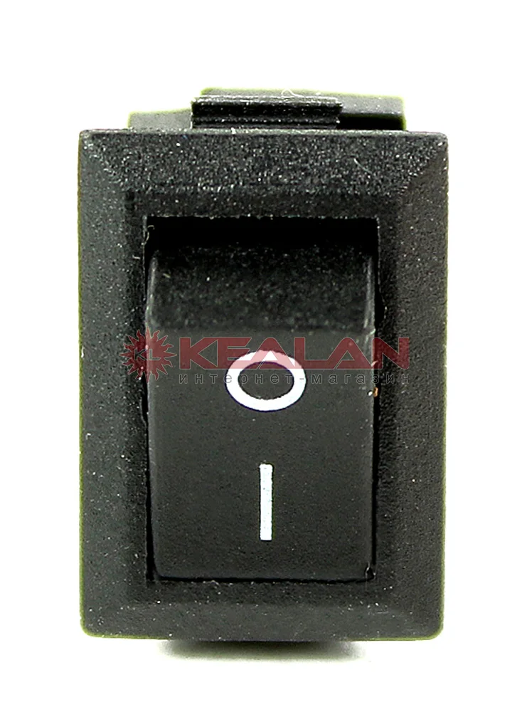 REXANT выключатель клавишный 250V 3А (2с) ON OFF черный|Выключатели| |