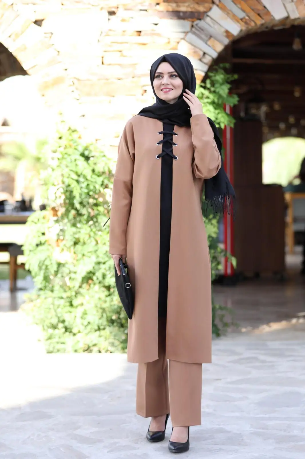 5561 мусульманское платье Женская одежда для хиджаба хиджаб исламский Женская одежда платье для женщин юбка с кружевной отделкой двойной кос...