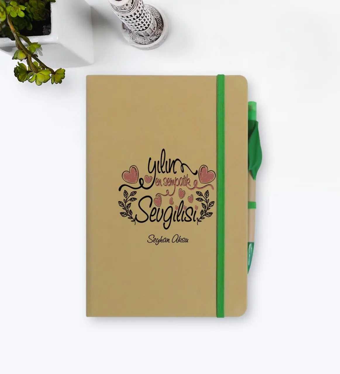 

Personalized The Sympathetic Lover Notebook and Seeded Pen Gift Set