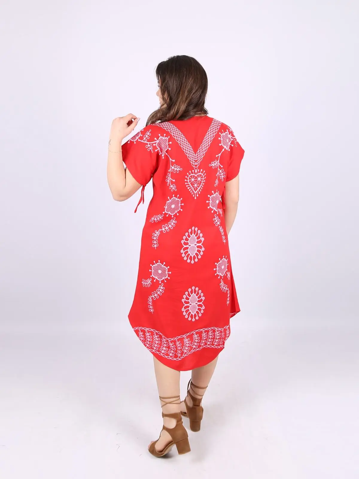 

Short Sleeve Summer Dress V2 Red