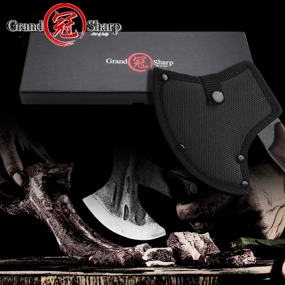 Ручной Кованый топор нож шеф повара Томагавк походный уличный рыболовный гаджет