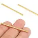 

Brass Bar Charms - Raw Brass Strip Earrings and Pendant - Brass Bar Necklace - 12Pcs/Lot - 46.7x3.5x1.6mm - PP2615