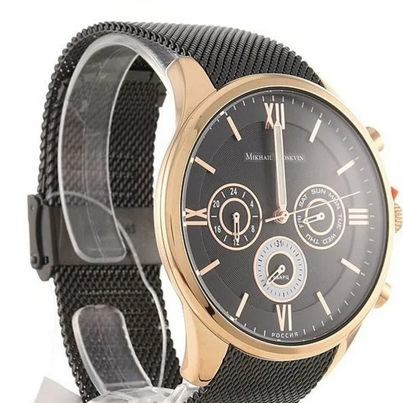 Часы мужские российские Михаил Москвин Mikhail Moskvin 1334S13B4 кварцевые | Кварцевые