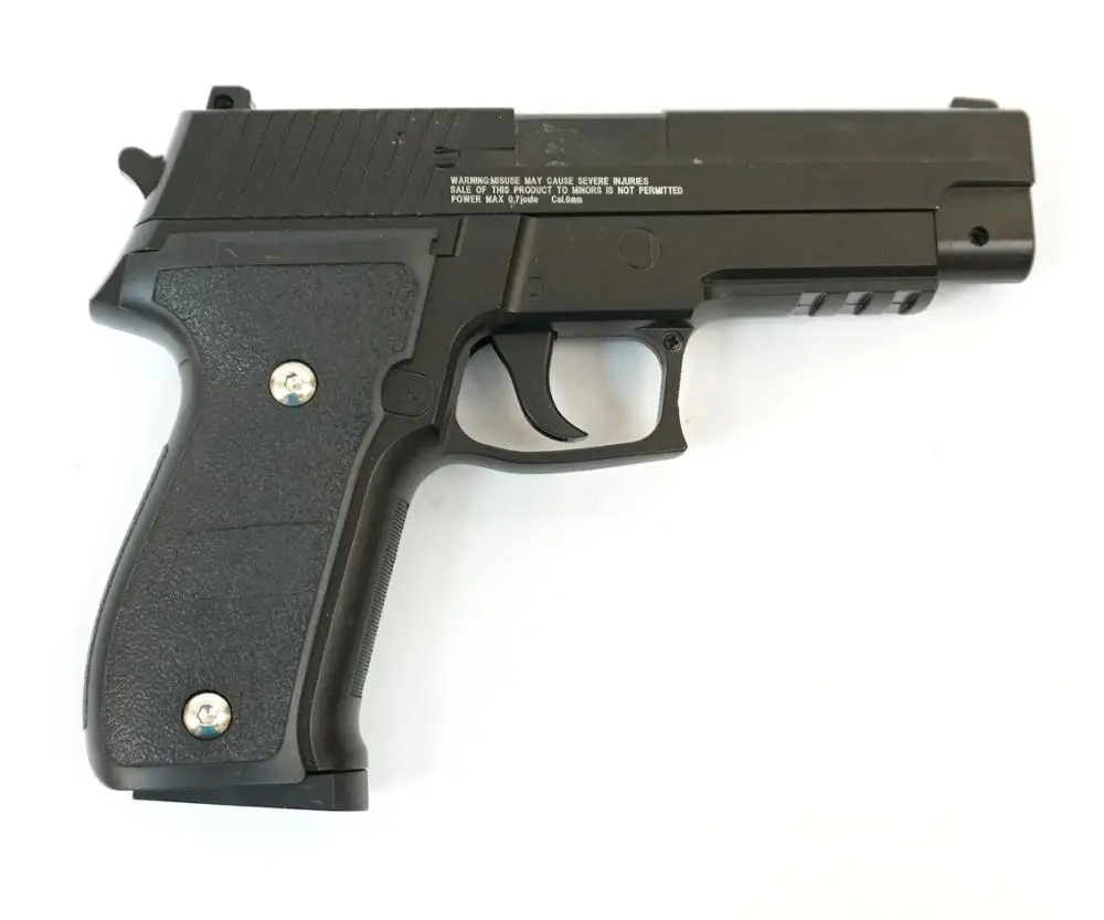 Pistol pneumatic. Stalker SA226 Spring (analog sigsauer P226) K. 6mm met. Body Shop 13 ball up to 80 m/s Black | Спорт и развлечения