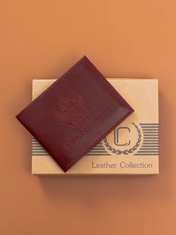 Leather Collection / Обложка для удостоверения из кожи / Обложка для пропуска Удостоверение