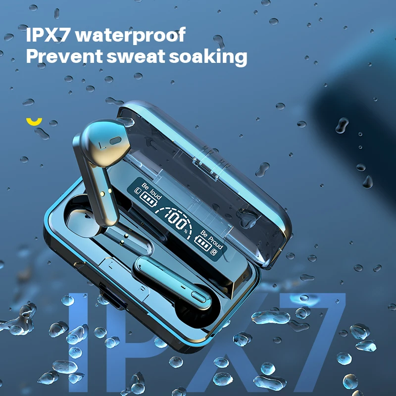 Новинка 5 1 TWS Bluetooth наушники с зарядным устройством беспроводные 12D спортивные