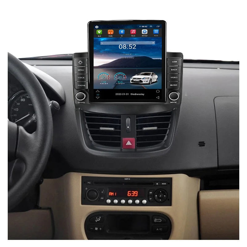 8G + 128G Android 11 автомобильный Радио мультимедийный видео плеер для Peugeot 207 CC 207CC 2006 2007